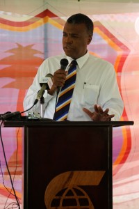WICB CEO Michael Muirhead during his address - WICB Media photo