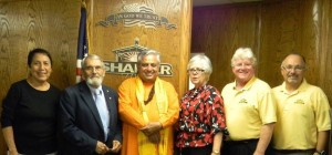 Just before ist Hindu invocation of Shafter City Council, California.