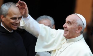 Pope Francis on private visit at St Agostino church in Rome